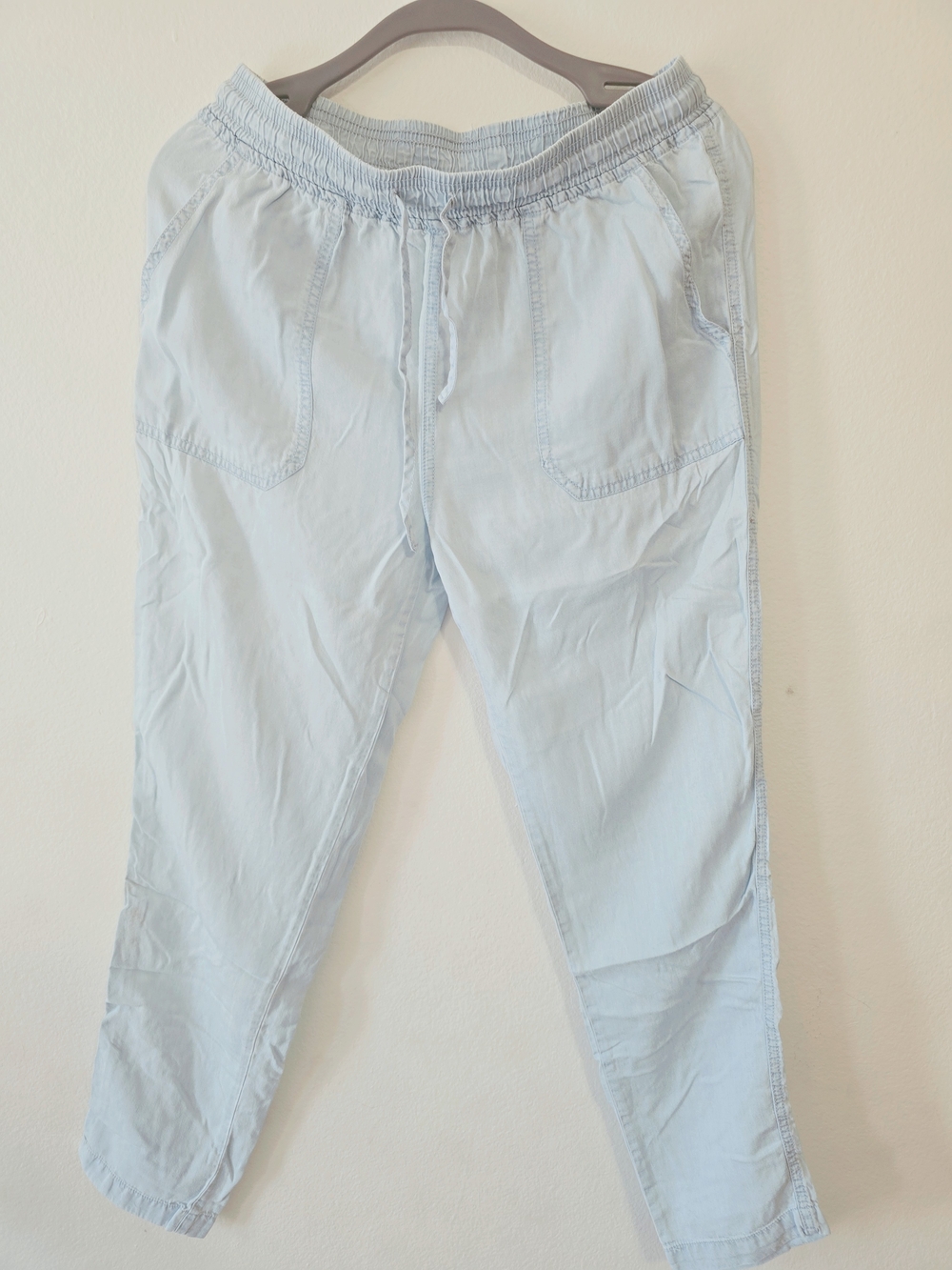 Thread & Supply Pale Blue Drawstring Jogger Pants